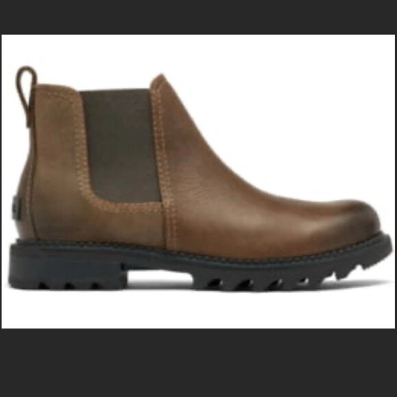 Sorel Mad Brick Chelsea Waterproof Boot - Mens, Saddle, 12 US - Picture 5 of 6